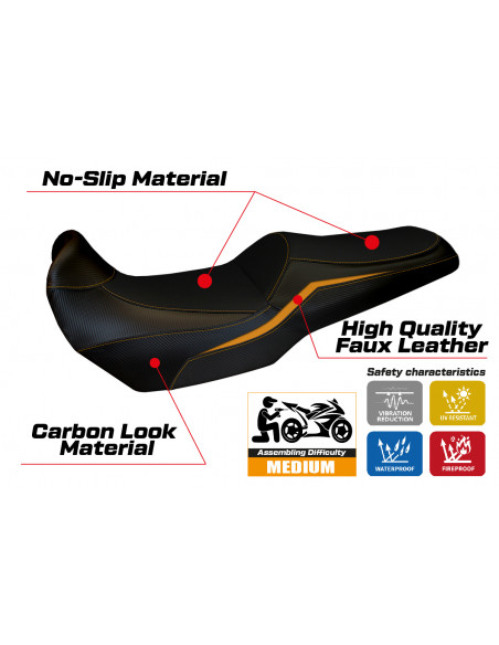 Seat cover compatible Kawasaki Versys 1000 (19-22) Elvas model