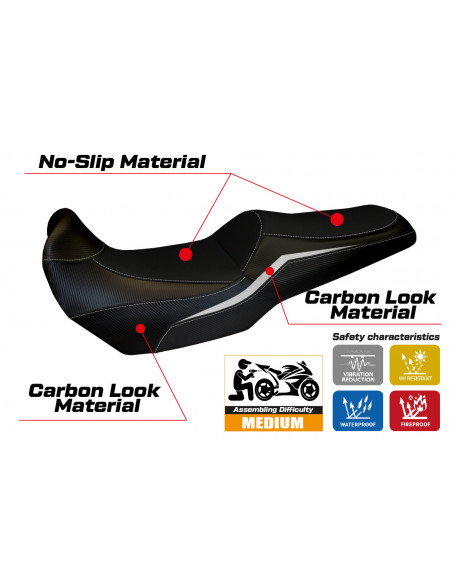 Rivestimento sella compatibile Kawasaki Versys 1000 (19-22) modello Elvas
