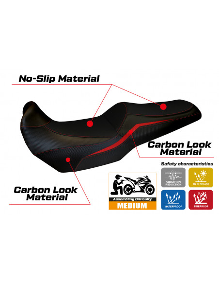 Seat cover compatible Kawasaki Versys 1000 (19-22) Elvas model