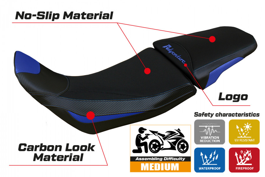 Rivestimento sella compatibile Honda Africa Twin 1100 Adventure Sport (20-22) modello Amber
