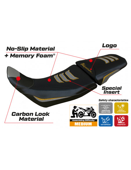 Seat cover compatible Honda Africa Twin 1100 Adventure Sport (20-22) Amber comfort system model