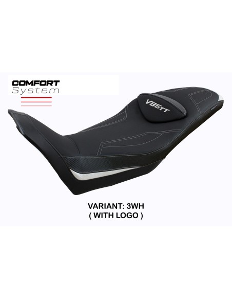Funda de asiento compatible Moto Guzzi V85 TT (19-22) modelo Everett comfort system