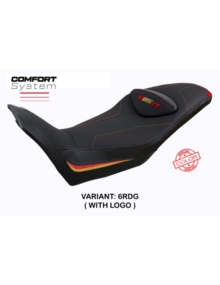 Funda de asiento compatible Moto Guzzi V85 TT (19-22) modelo Everett comfort system