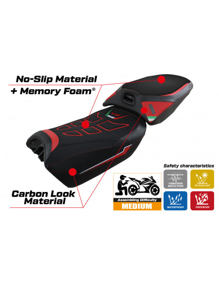 Rivestimento sella compatibile Ducati Multistrada V4 (2022) modello Meknes comfort system