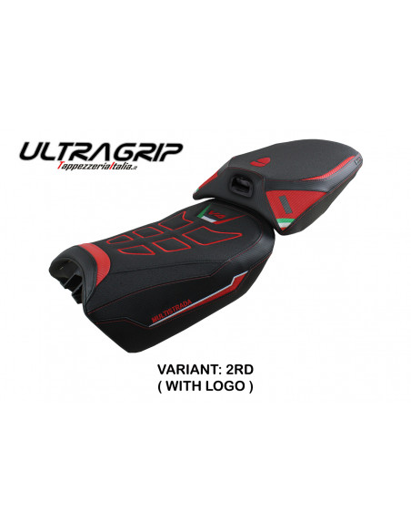 Housse de selle compatible Ducati Multistrada V4 (2022) modèle Meknes ultragrip