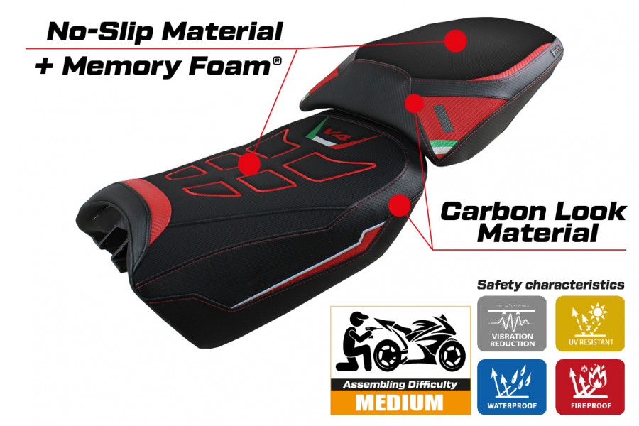 Sitzbezug kompatibel Ducati Multistrada V4 (2022) Modell Safi comfort system