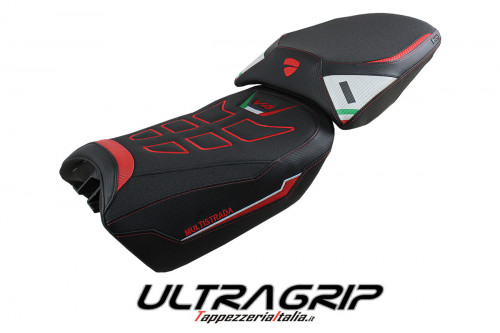 Housse de selle compatible Ducati Multistrada V4 (2022) modèle Safi ultragrip
