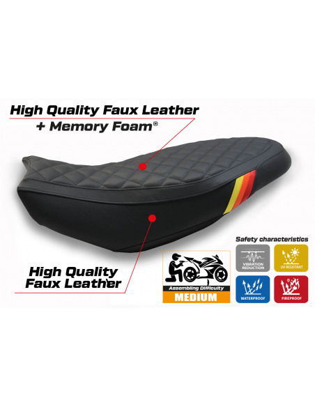 Sitzbezug kompatibel Ducati Scrambler 400/800/1100 (15-22) Modell Vintage comfort system
