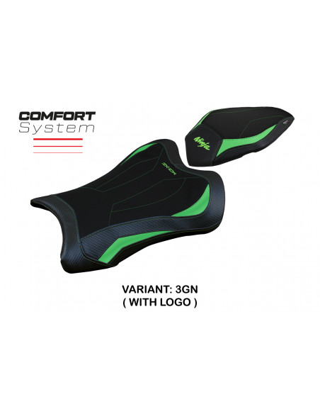 Funda de asiento compatible con Kawasaki Ninja ZX 10 R (21-22) modelo Dexter Comfort System