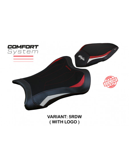 Funda de asiento compatible con Kawasaki Ninja ZX 10 R (21-22) modelo Dexter Comfort System