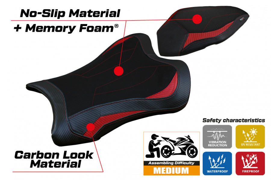Seat cover compatible Kawasaki Ninja ZX 10 R (21-22) Dexter Comfort System model