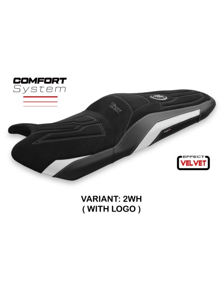 Housse de selle compatible Yamaha T-Max (17-20) modèle Scrutari 2 velvet comfort system