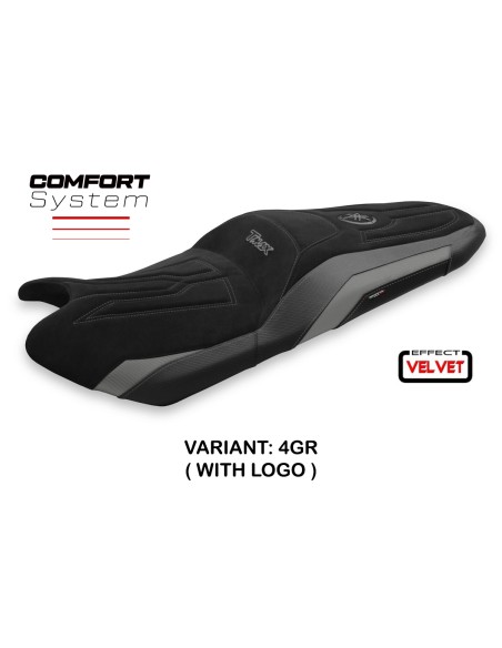 Housse de selle compatible Yamaha T-Max (17-20) modèle Scrutari 2 velvet comfort system