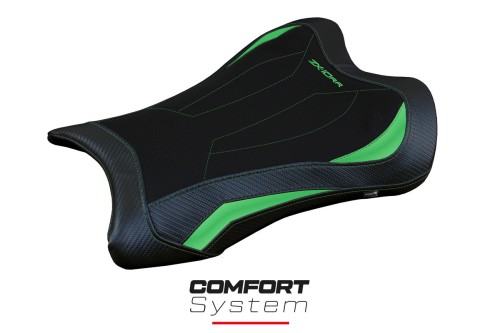 Funda de asiento compatible con Kawasaki Ninja ZX 10 RR (21-22) modelo Garen Comfort System