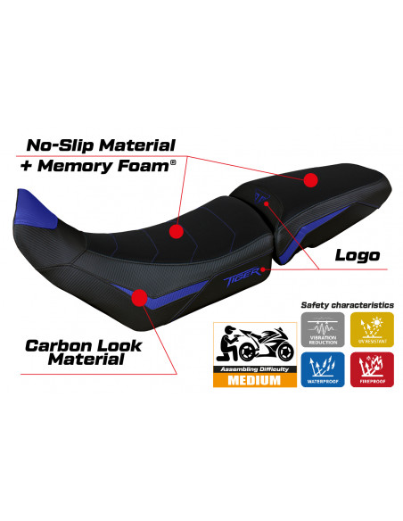 Seat cover compatible Triumph Tiger 900 (20-22) Dover Comfort System model