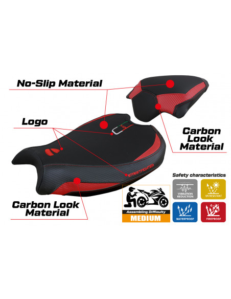 Rivestimento sella compatibile Ducati Streetfighter V2 (2022) modello Mina