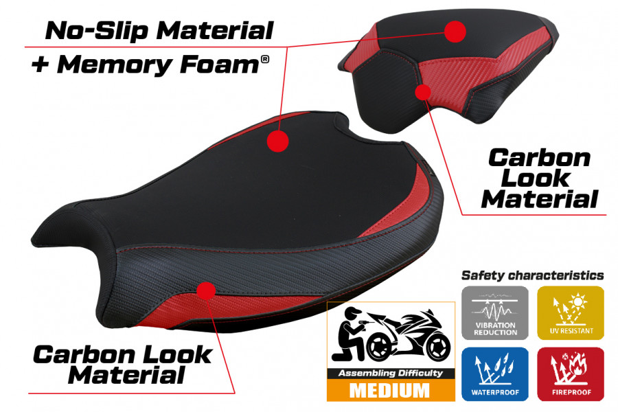 Sitzbezug kompatibel Ducati Streetfighter V2 (2022) Modell Mina comfort system
