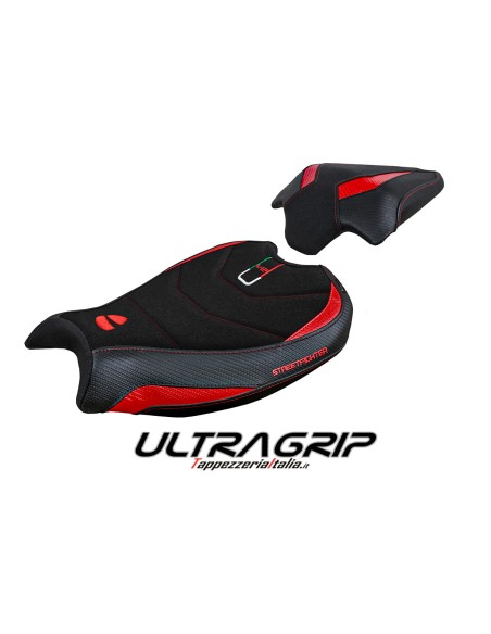 Housse de selle compatible Ducati Streetfighter V2 (2022) modèle Mina ultragrip
