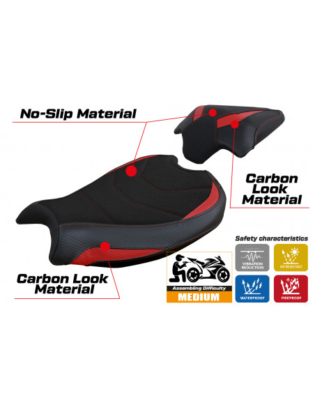 Seat cover compatible Ducati Streetfighter V2 (2022) Mina ultragrip model