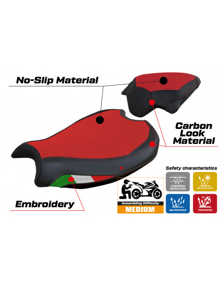 Sitzbezug kompatibel Ducati Streetfighter V2 (2022) Modell Mina velvet