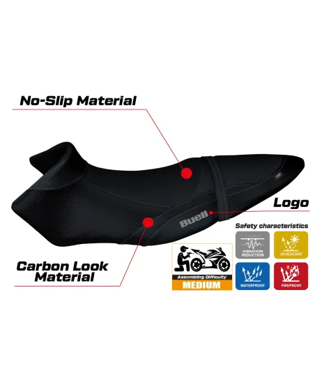 Rivestimento sella compatibile BUELL XB 12 S - XB 12 SX(19-21) modello Avignone
