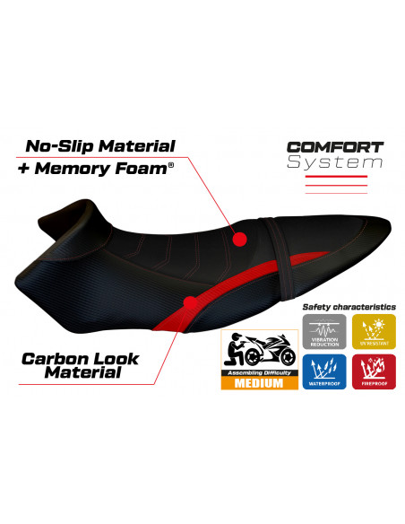 Sitzbezug kompatibel BUELL XB 12 S - XB 12 SX (19-21) Avignone Modell Comfort System