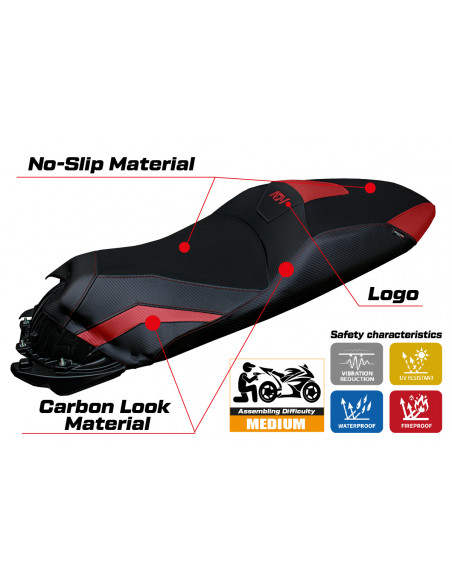 Seat cover compatible Honda ADV 350 Nilli model