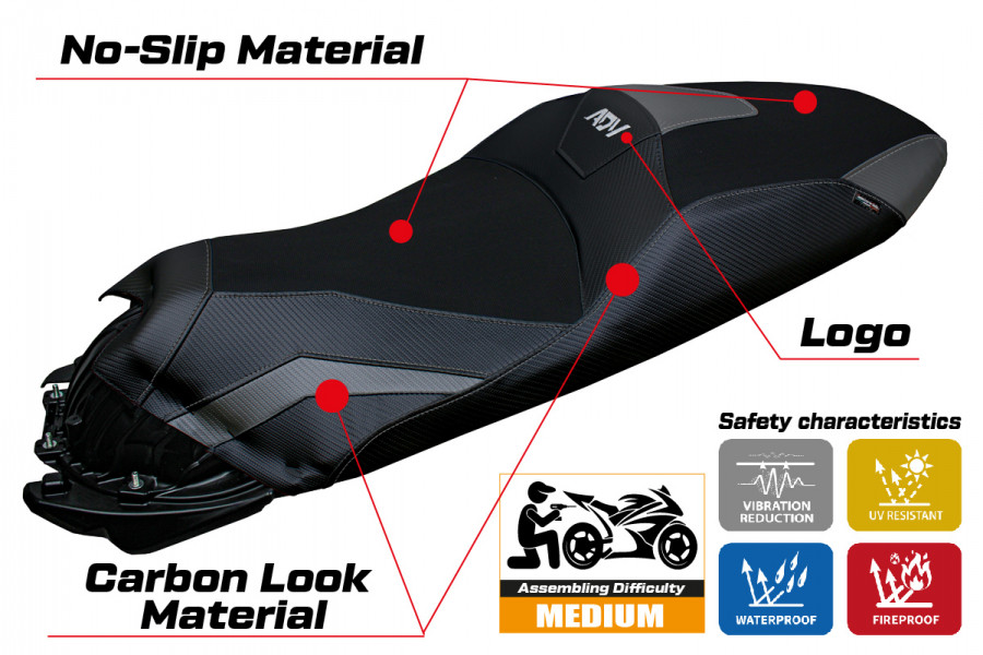 Sitzbezug kompatibel Honda ADV 350 Modell Nilli
