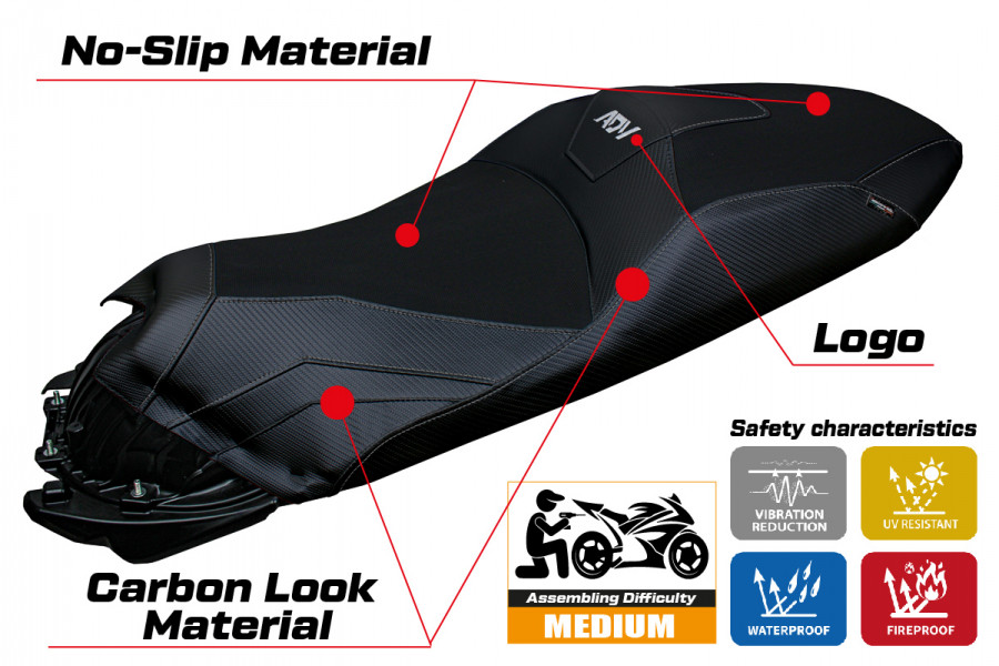 Rivestimento sella compatibile Honda ADV 350 modello Nilli
