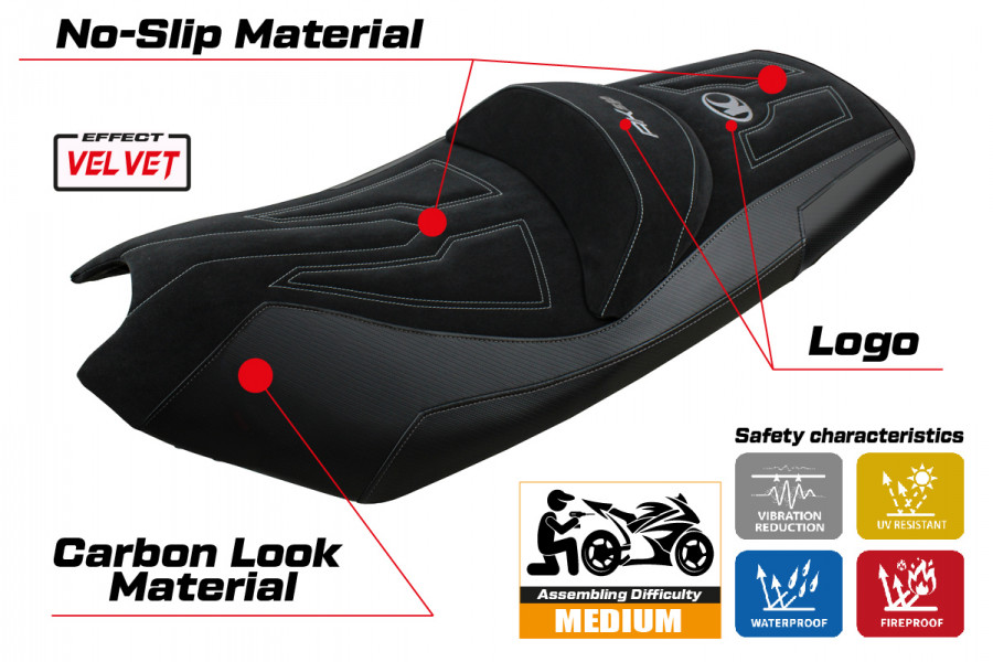 Sitzbezug kompatibel Kymco AK 550 (17-22) Modell Rajka