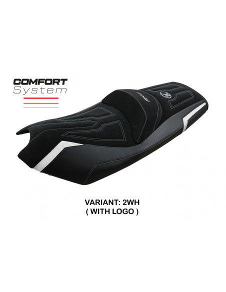 Housse de selle compatible Kymco AK 550 (17-22) modèle Rajka Comfort System