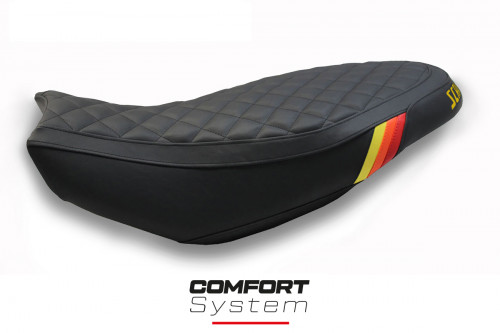 Funda de asiento compatible Ducati Scrambler 400/800/1100 (15-22) modelo Vintage comfort system