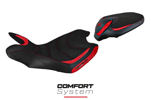 Funda de asiento compatible con MV Agusta Turismo Veloce (14-20) modelo Sahara comfort system