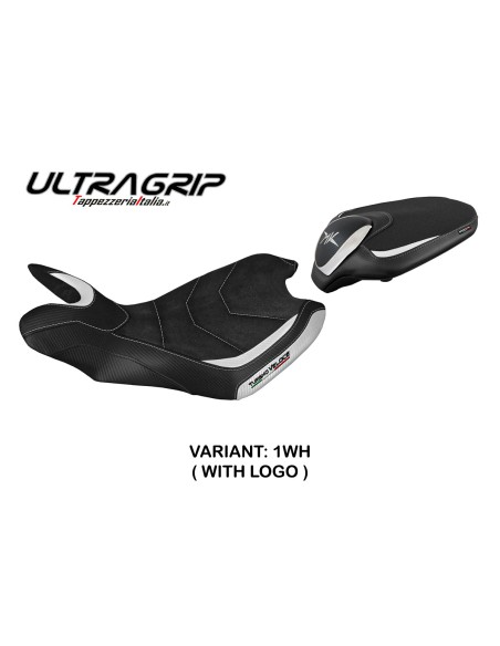 Housse de selle compatible MV Agusta Turismo Veloce (14-20) modèle Sahara ultragrip