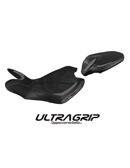 Housse de selle compatible MV Agusta Turismo Veloce (14-20) modèle Sahara ultragrip