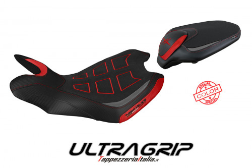Housse de selle compatible MV Agusta Turismo Veloce (14-20) modèle Sahara special color ultragrip
