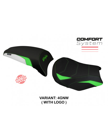 Housse de selle compatible avec Kawasaki Ninja 650 (17-22) modèle Sihu comfort system