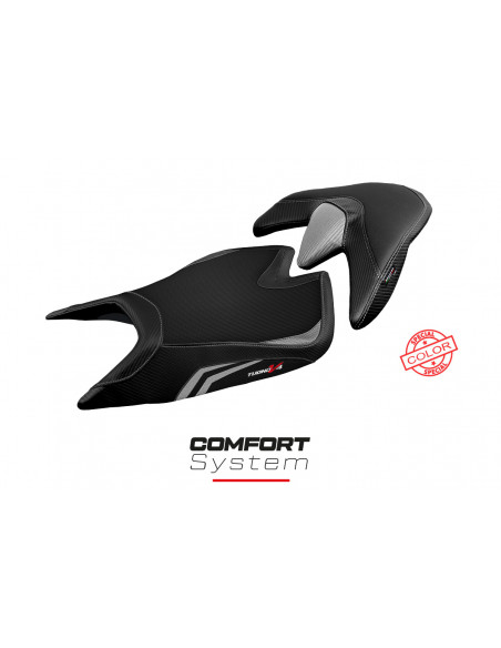 Housse de selle compatible Aprilia Tuono V4 (21-22) modèle Zuera special color comfort system