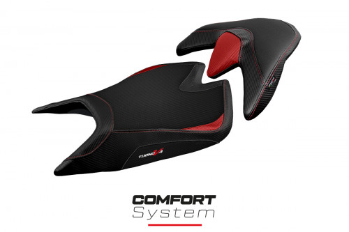 Funda de asiento compatible Aprilia Tuono V4 (21-22) modelo Zuera comfort system