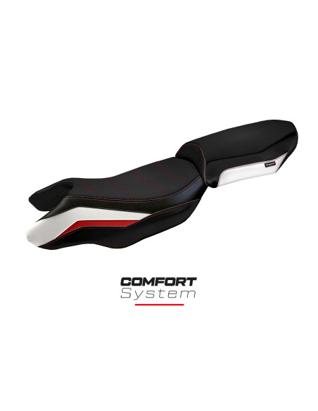 Housse de selle compatible BMW R 1250 RS (20-22) modèle Blanco comfort system