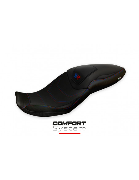 Housse de selle compatible BMW S 1000 XR (20-22) modèle Djanet Total Black comfort system
