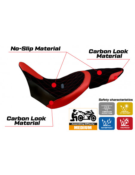 Seat cover compatible Ducati X Diavel (16-22) Ferrara model