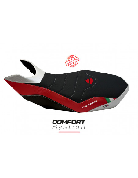 Housse de selle compatible Ducati Hypermotard 796/1100/1100 EVO (07-12) modèle Medea special color comfort system