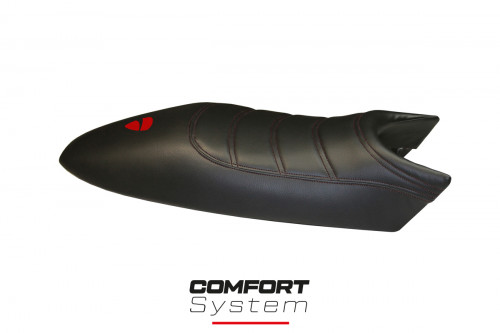 Funda de asiento compatible Ducati Monster (94-07) modelo Total Black comfort system