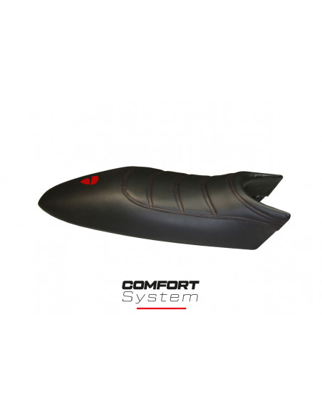 Sitzbezug kompatibel Ducati Monster (94-07) Total Black Comfort System Modell