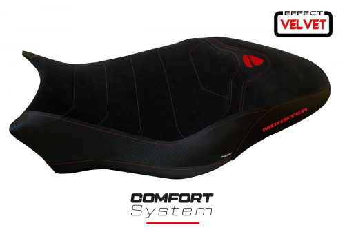 Sitzbezug kompatibel Ducati Monster 797 (17-20) Modell Ovada 2 Velvet comfort system