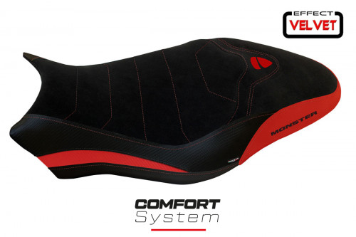 Sitzbezug kompatibel Ducati Monster 797 (17-20) Modell Ovada 1 Velvet comfort system