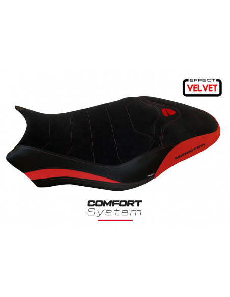 Rivestimento sella compatibile Ducati Monster 797 (17-20) modello Ovada 1 Velvet comfort system
