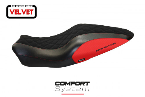 Seat cover compatible Ducati Monster 821 / 1200 (14-16) Andorra Velvet comfort system model