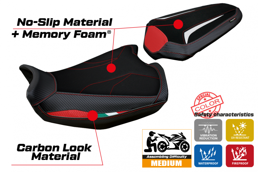 Sitzbezug kompatibel Ducati Monster 937 (21-22) Modell Linosa comfort system